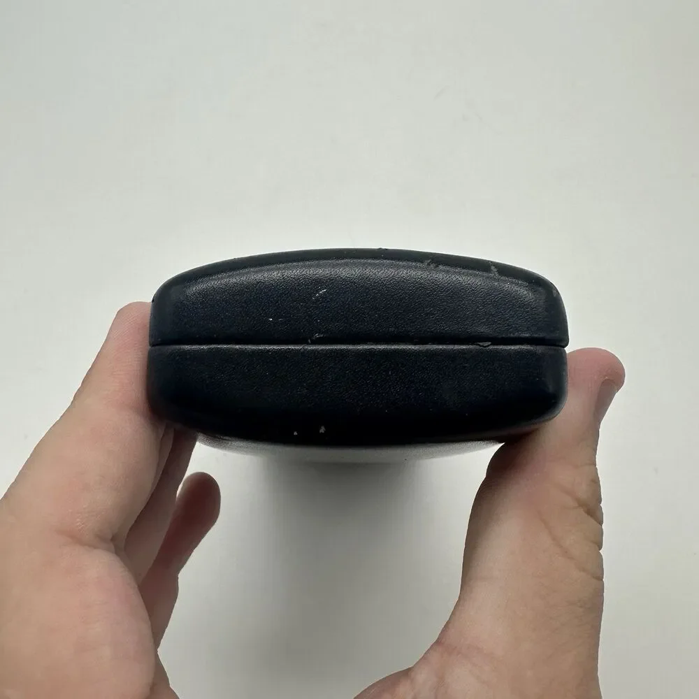 Ralph Lauren Glasses Case Black Leather Hard Clamshell Eyeglasses Case